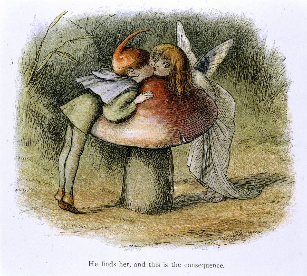 Pocałunek elf i wróżka autorstwa Richard Doyle