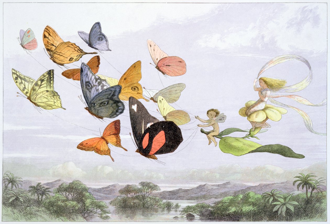 „Powóz Królowej Wróżek”, ok. 1870 r. autorstwa Richard Doyle
