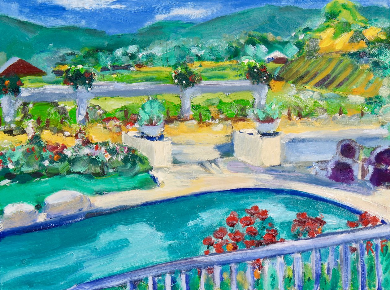 Podwórko, Napa, 2019 autorstwa Richard Fox