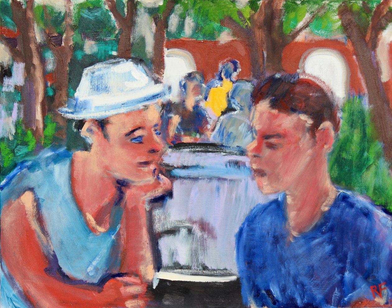 Rozmowa w Parku, 2019 autorstwa Richard Fox