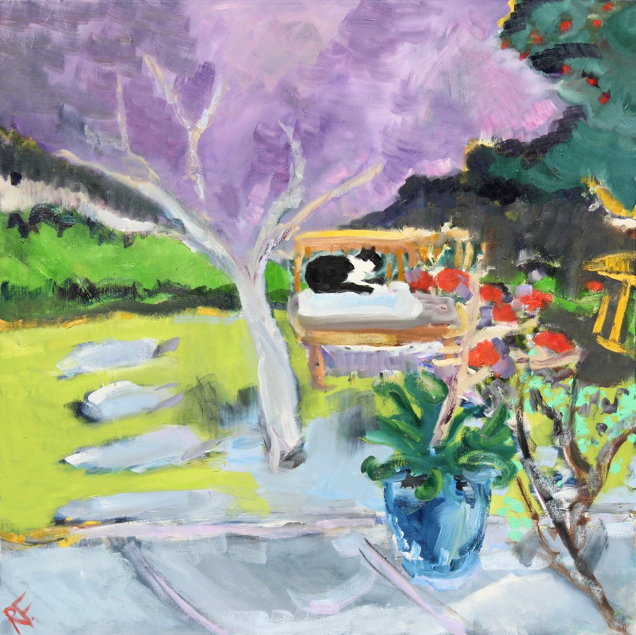 Emily w spoczynku, 2019 autorstwa Richard Fox