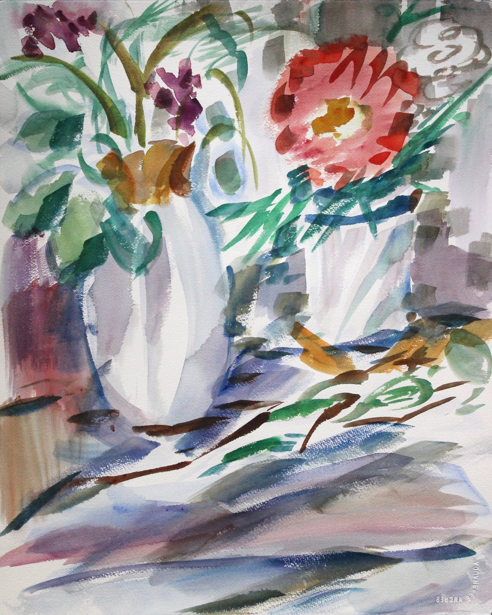 Martwa natura z cieniami, 2014 autorstwa Richard Fox