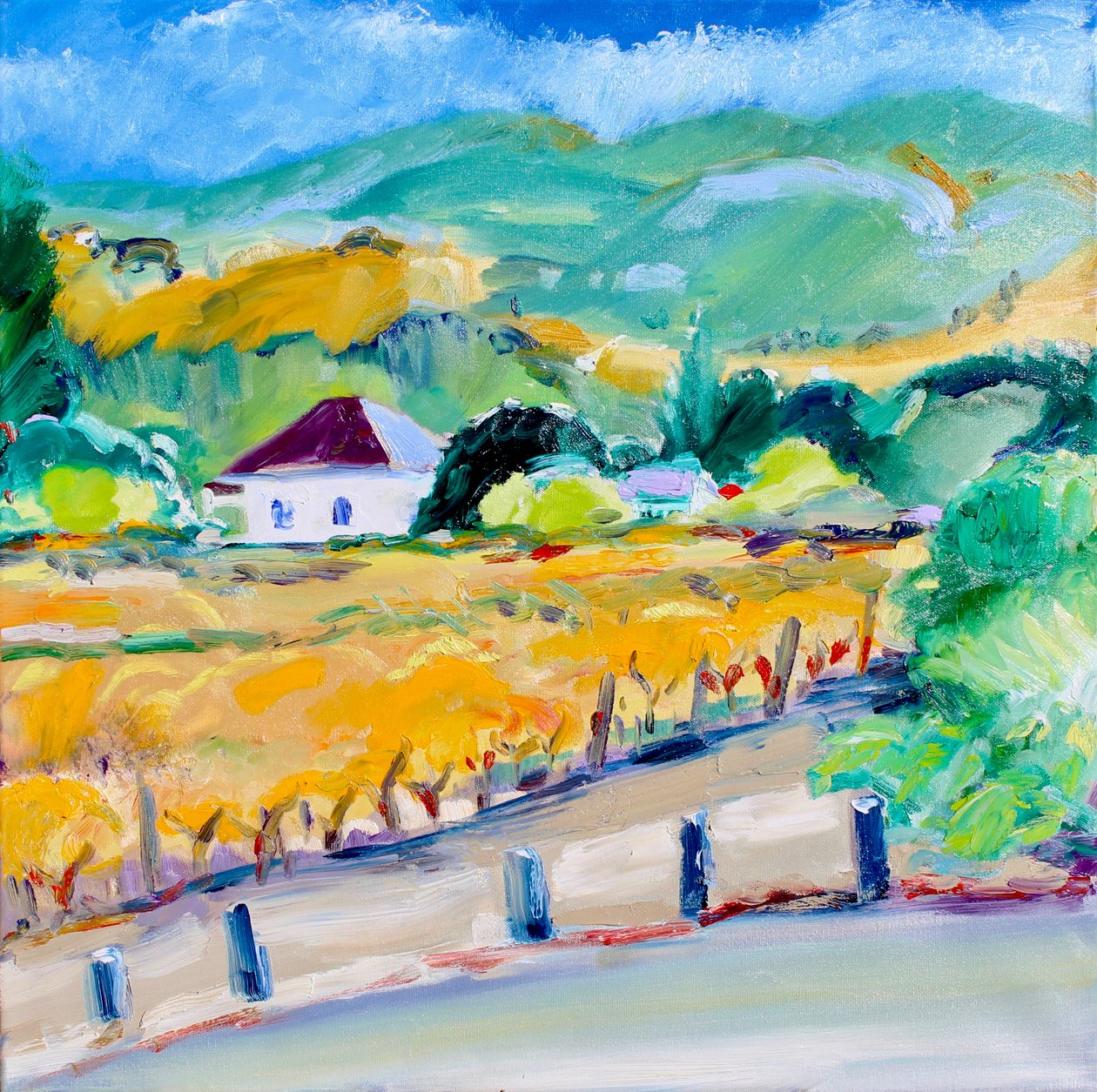 Winnica jesienią, Napa, 2020 autorstwa Richard Fox