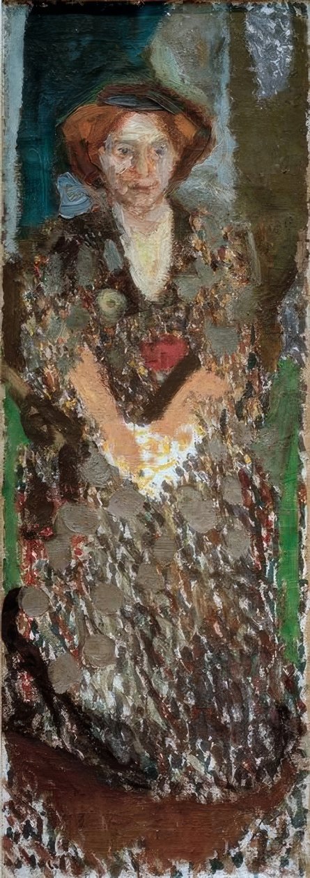 Portret Matyldy Schönberg w pracowni autorstwa Richard Gerstl