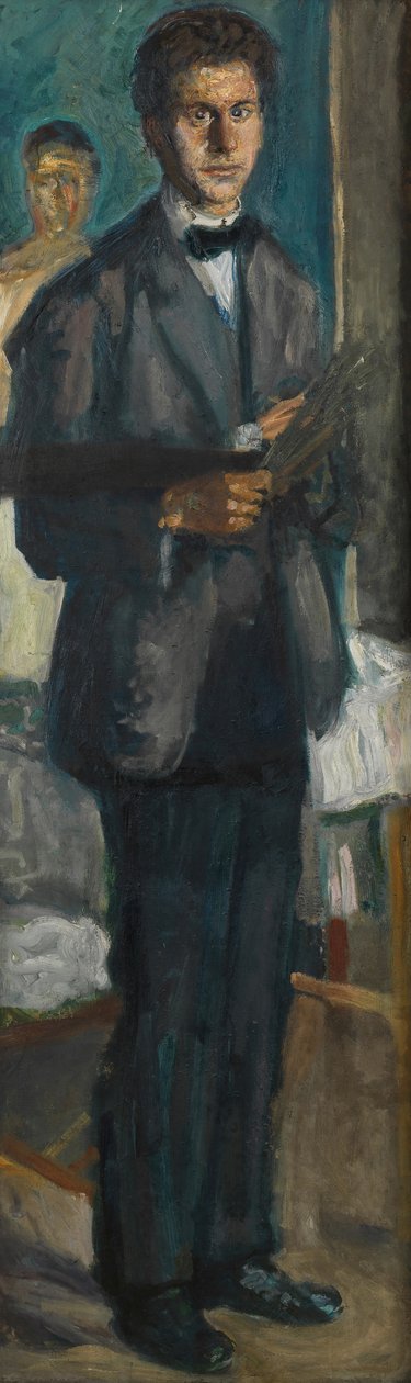 Autoportret z paletą, 1906-1907. autorstwa Richard Gerstl