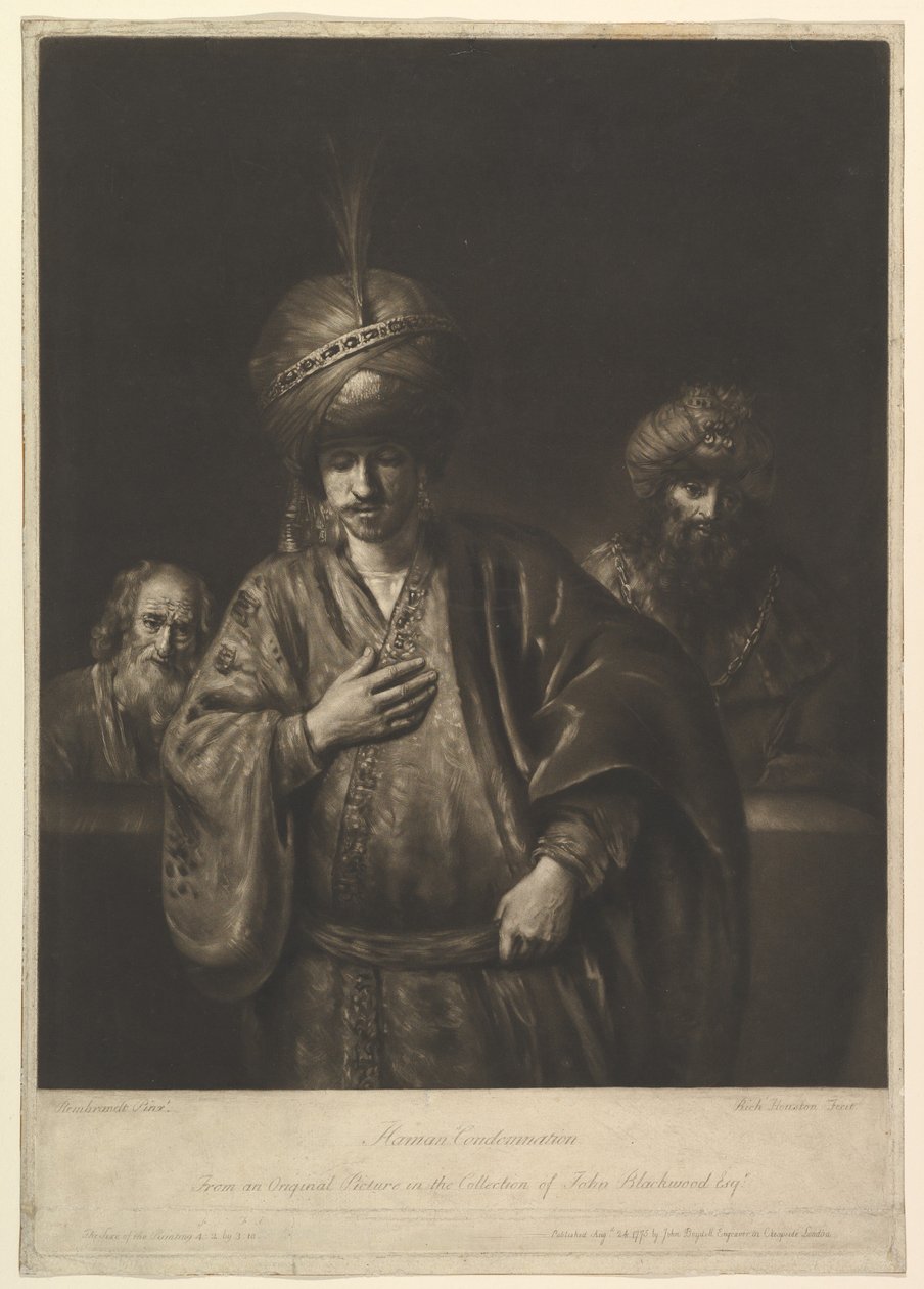 Potępienie Hamansa, 1740-75. autorstwa Richard Houston