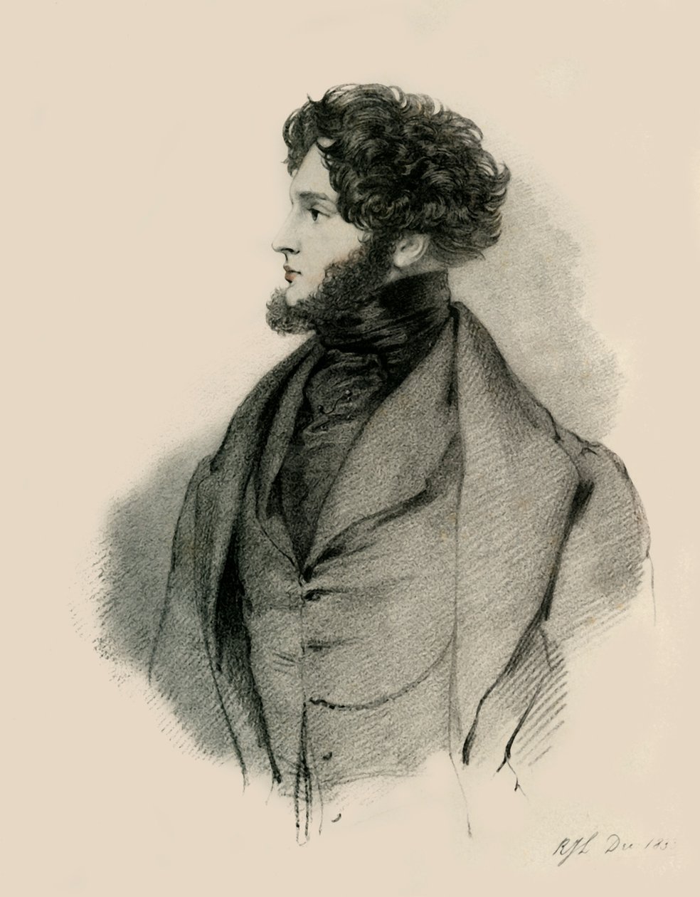 Alfred, hrabia dOrsay, 1833. autorstwa Richard James Lane