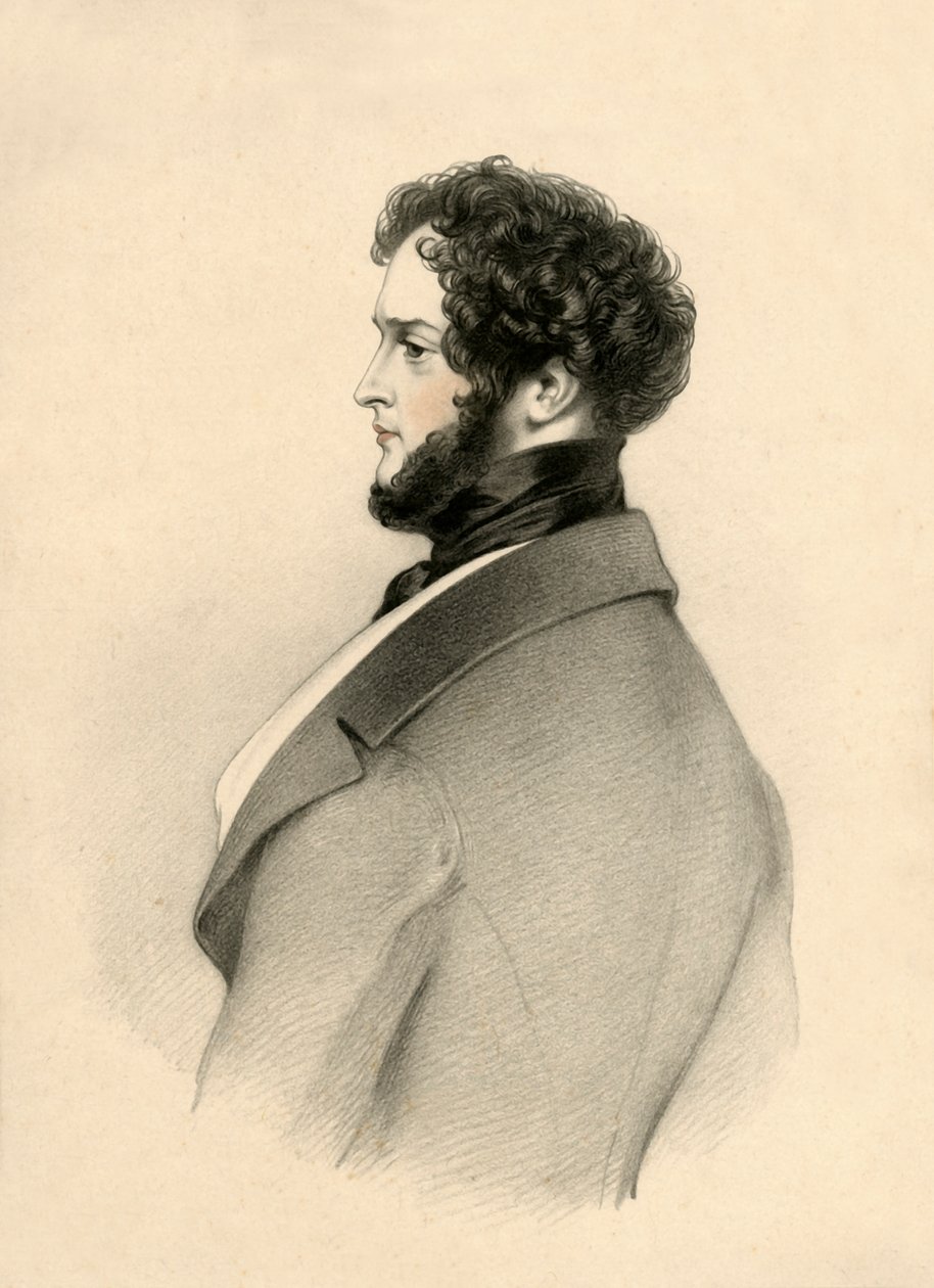 Alfred Dorsay, 1833. autorstwa Richard James Lane