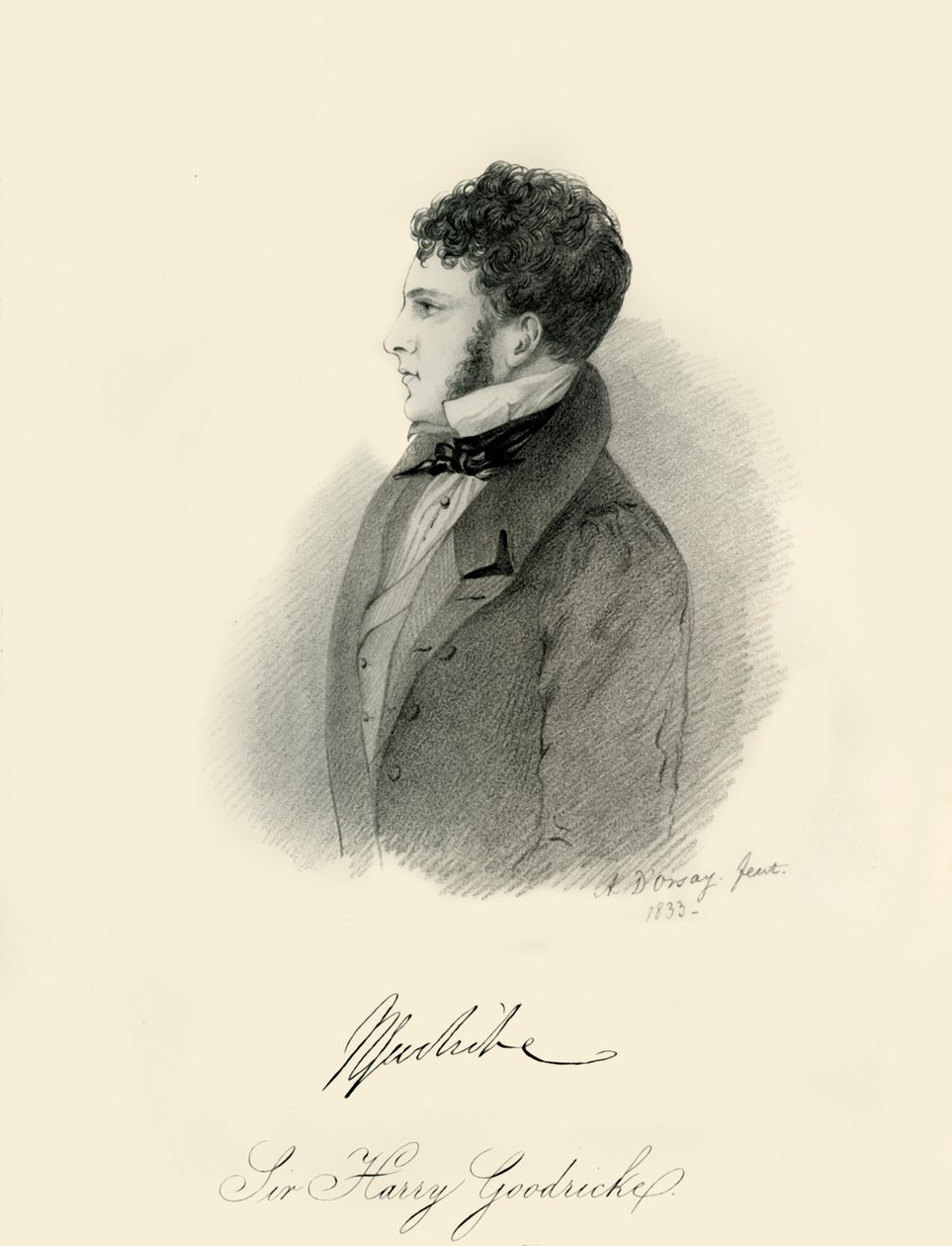 Sir Harry Goodricke, 1833. autorstwa Richard James Lane