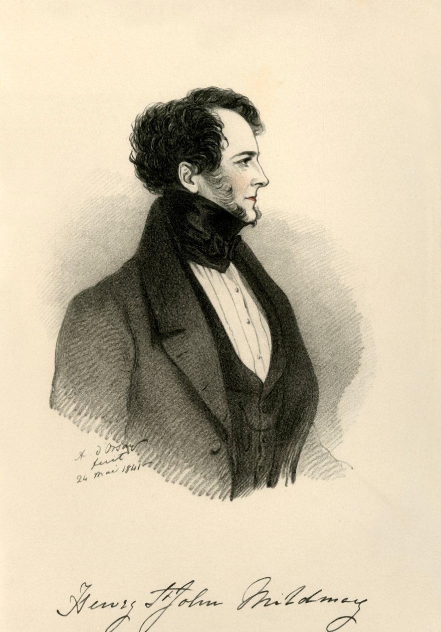 Sir Henry St. John Mildmay, 1841. autorstwa Richard James Lane