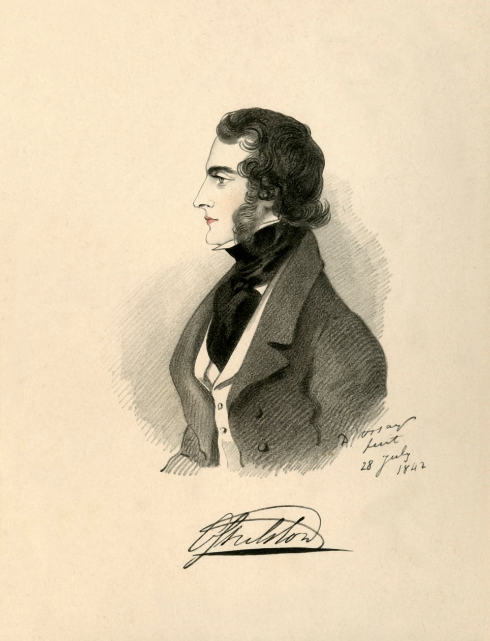 Wicehrabia Ossulton, 1842. autorstwa Richard James Lane
