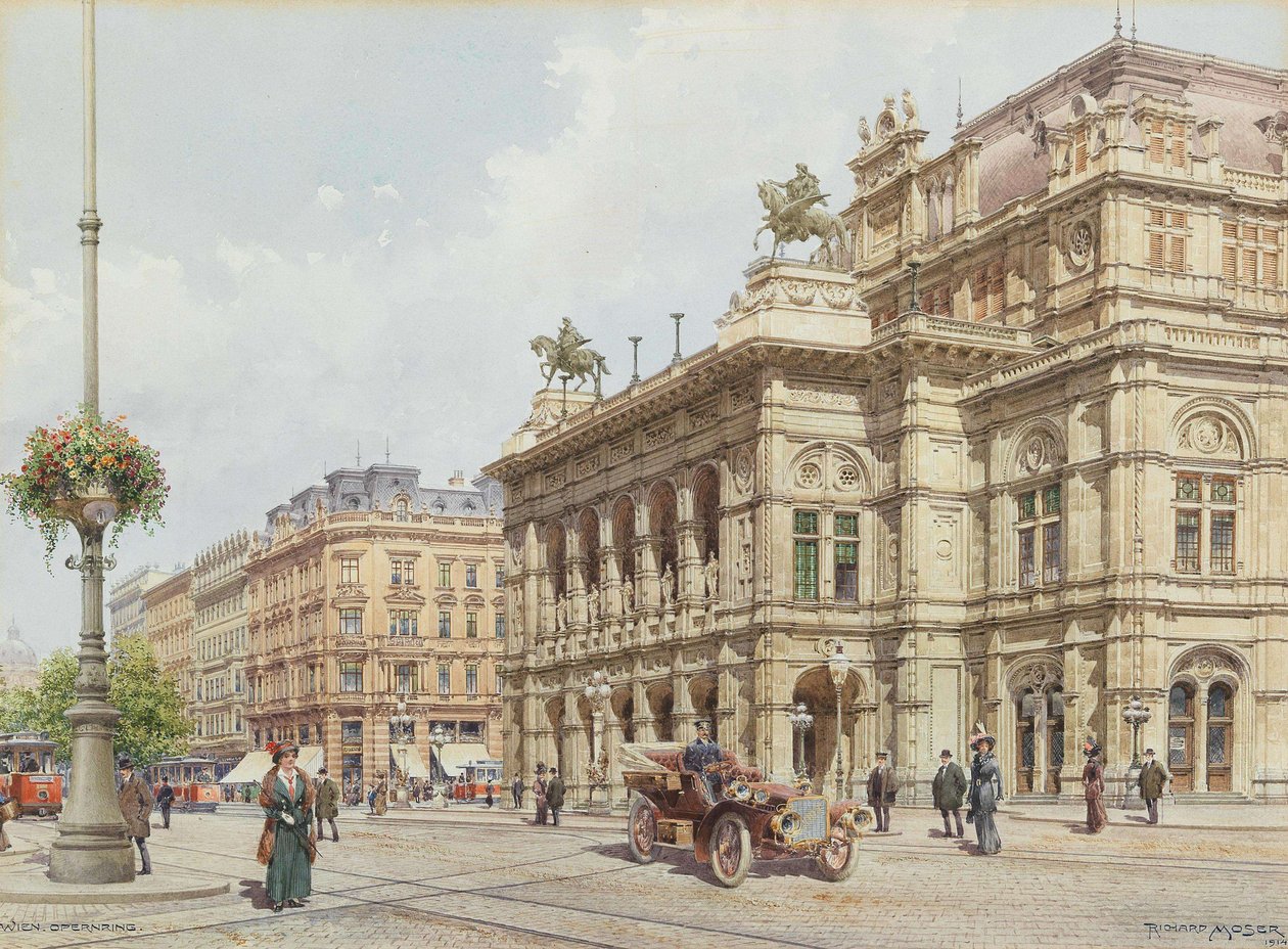 Wiedeń, Operring, 1914. autorstwa Richard Moser