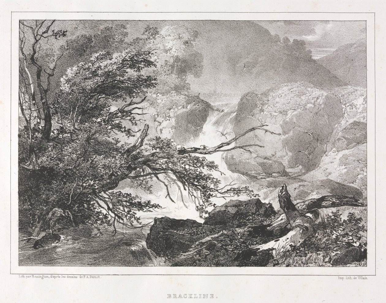 Malownicze widoki Szkocji: Brackline, 1826. autorstwa Richard Parkes Bonington