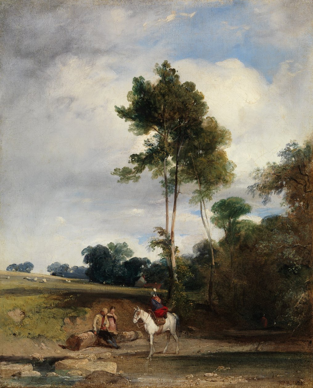 Postój na poboczu, 1826. autorstwa Richard Parkes Bonington