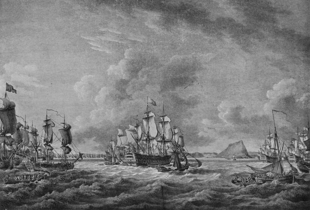 Howe w Gibraltarze, c1785 autorstwa Richard Paton
