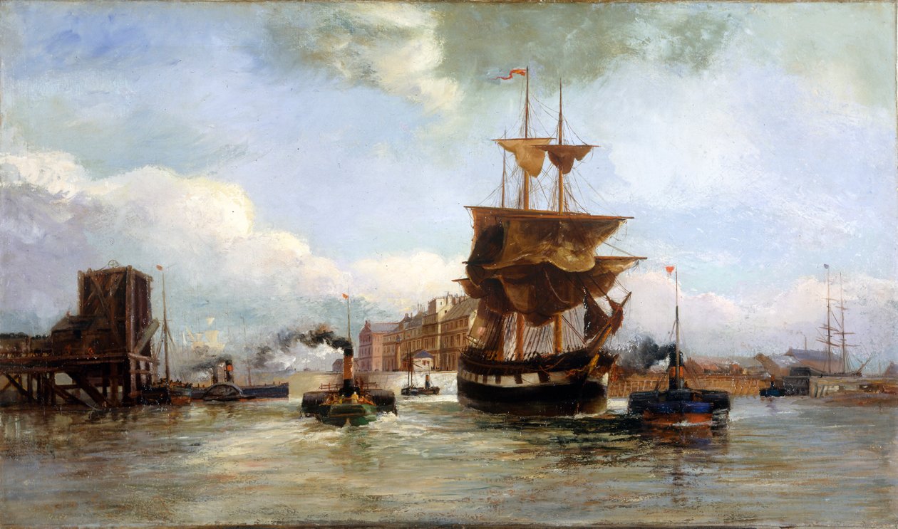 „Opuszczam dok West Bute, Cardiff”, 1861-1916 autorstwa Richard Short