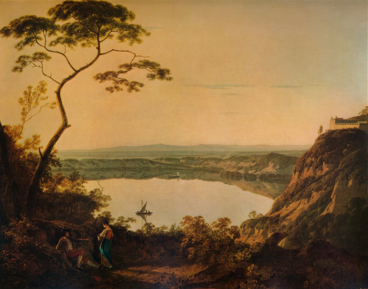 Jezioro Nemi, ok. 1761, 1938 r autorstwa Richard Wilson
