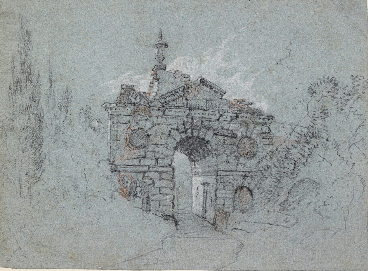 Zrujnowany łuk w Kew, ok. 1760 r. autorstwa Richard Wilson