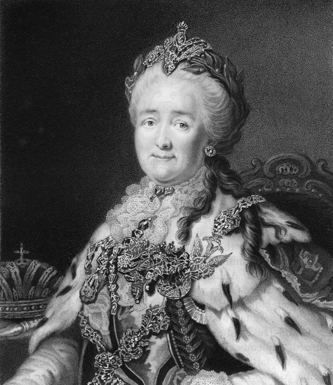 Cesarzowa Katarzyna Wielka Rosji, 1836 r. autorstwa Richard Woodman