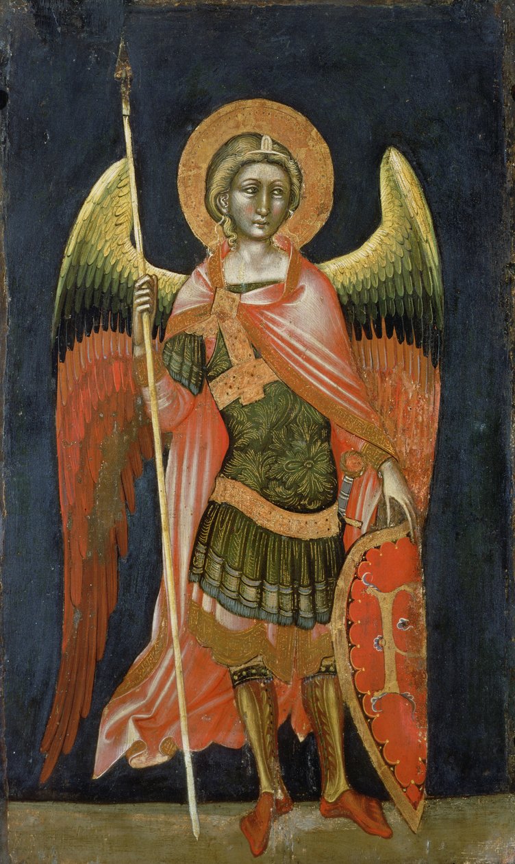 Anioł wojownik, 1348-54 autorstwa Ridolfo di Arpo Guariento