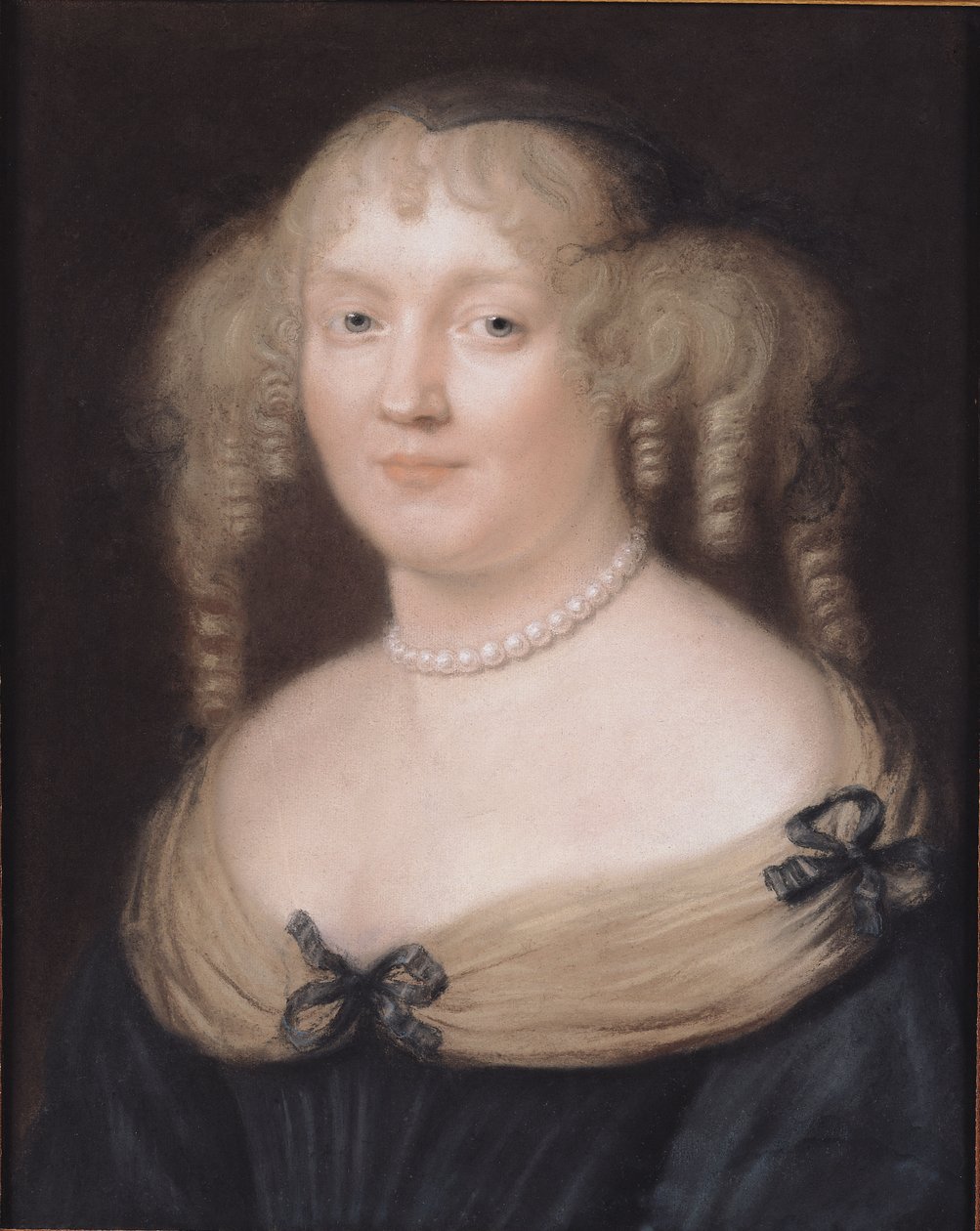 Portret Marii de Rabutin-Chantal (1626-96) markizy de Sevigne, ok. 1670 (pastel na papierze) autorstwa Robert Nanteuil