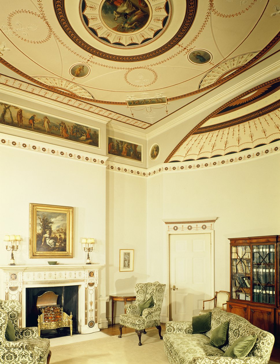 Pokój Etruski zaprojektowany przez Roberta Adama w stylu neoklasycystycznym, 1777 r. autorstwa Robert Adam