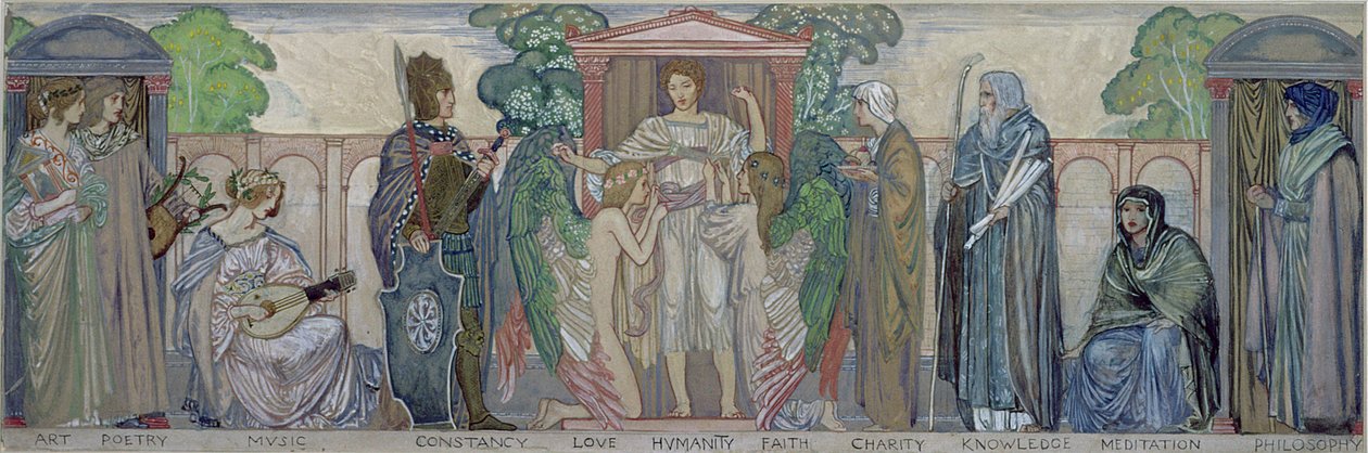Sztuka, poezja, muzyka, itp. autorstwa Robert Anning Bell
