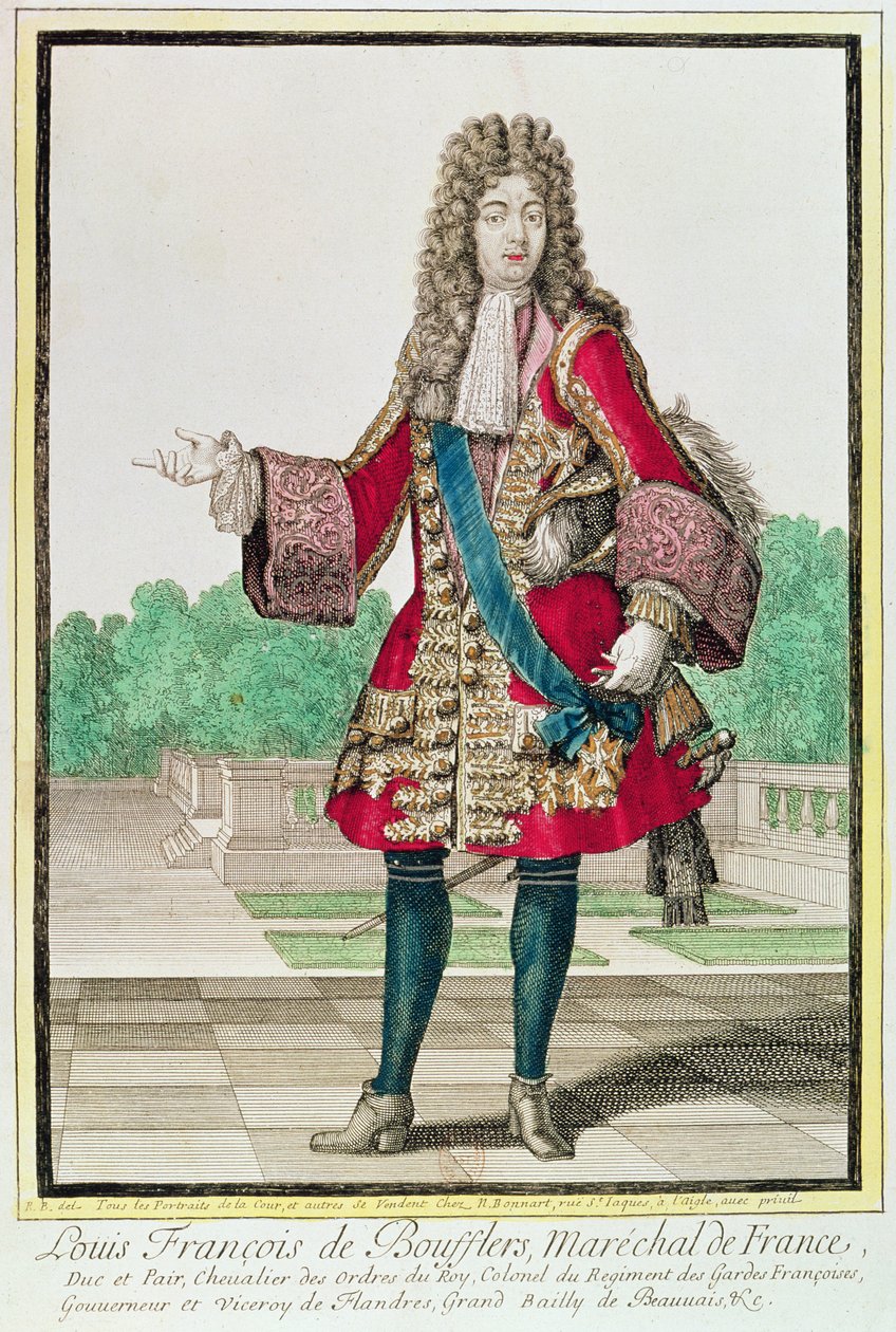 Marszałek Louis Francois de Boufflers (1644-1711) autorstwa Robert Bonnart