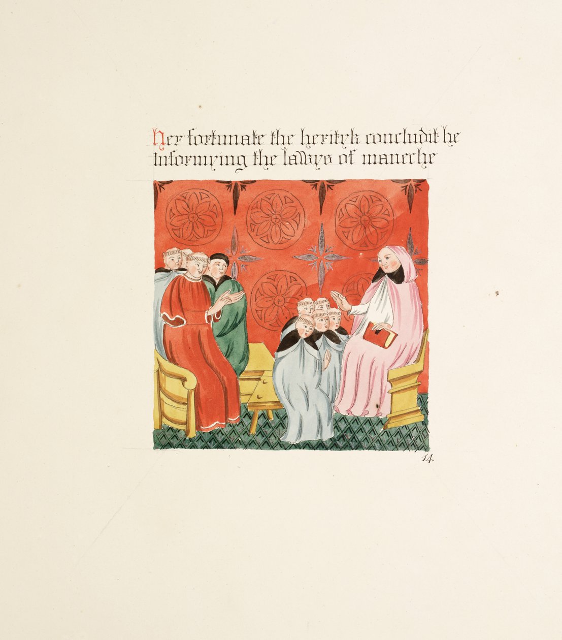 p. New Coll 380, f23r. Starożytności katedry św. Marii w Carlisle, rys. Robert Carlile, 1795 (pióro i atrament i toaleta na papierze) autorstwa Robert Carlile
