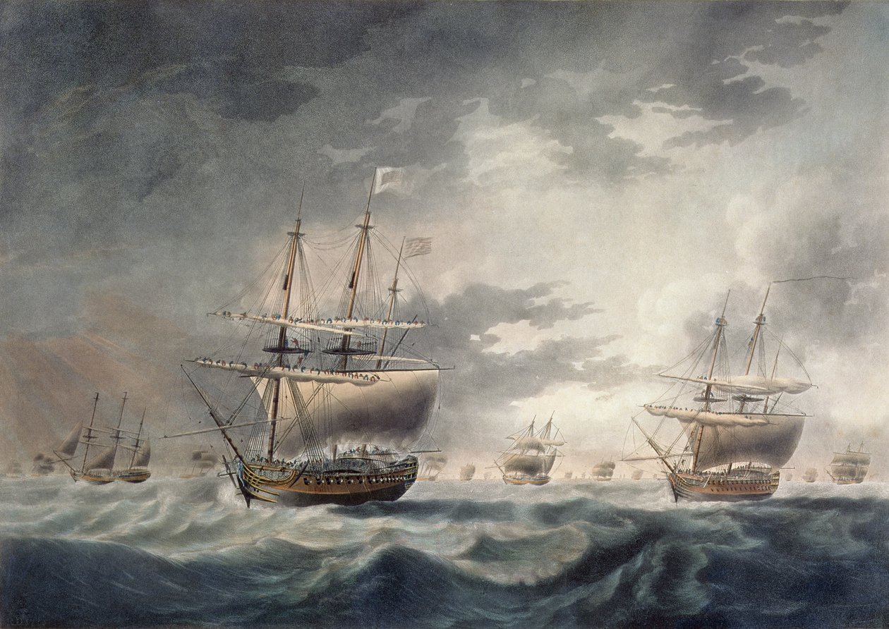 A Storm Coming on, rycina Francisa Jukesa (1747-1812) wydana w 1795 r. (akwatinta) autorstwa Robert Dodd