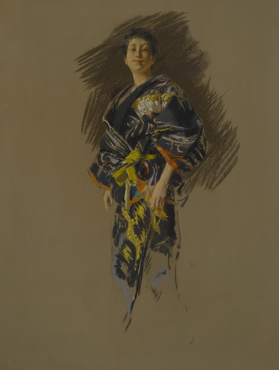 Kobieta w stroju japońskim, ok. 1882 r. autorstwa Robert Frederick Blum