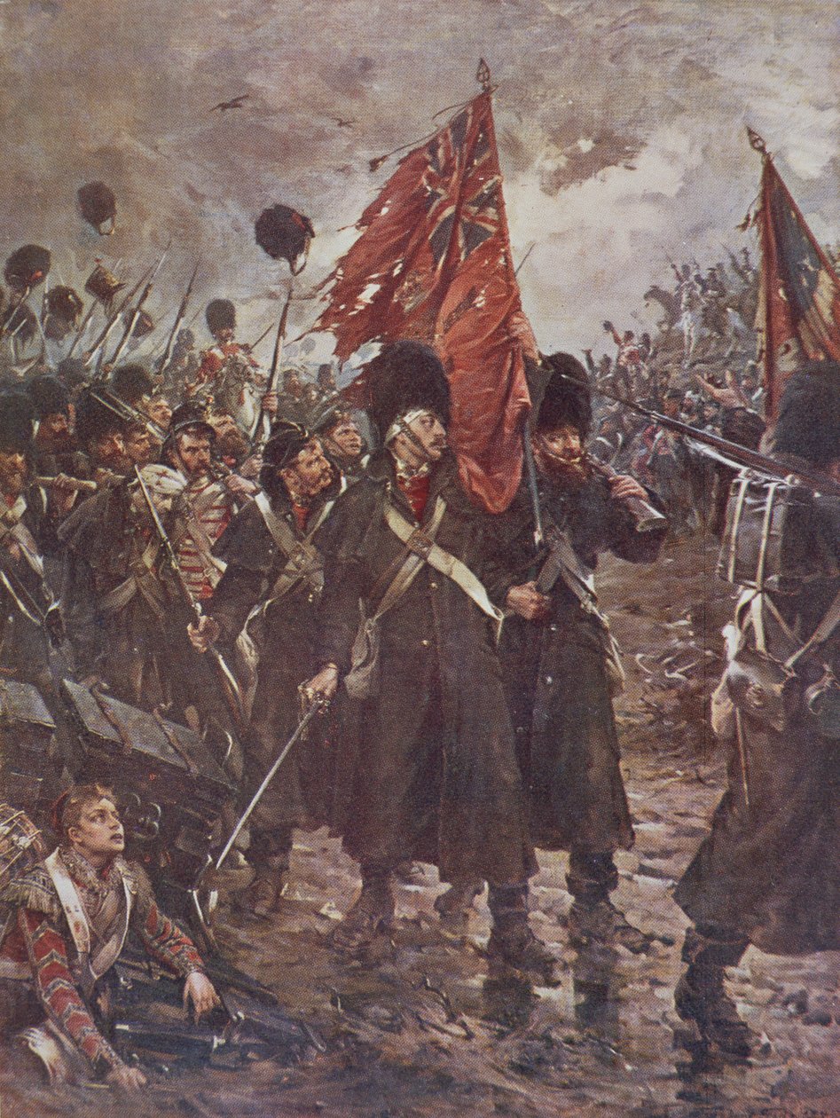 The Guards at Inkerman, 5 listopada 1854, ilustracja z „British Battles dn Land and Sea” pod redakcją Sir Evelyna Wooda (1838-1919) opublikowana po raz pierwszy w 1915 autorstwa Robert Gibb