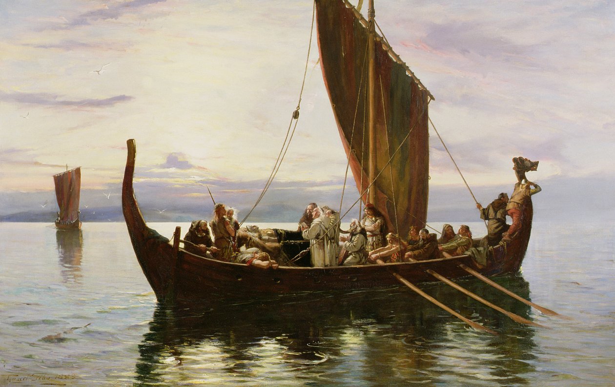 Ostatnia wyprawa wikinga, 1882 r. autorstwa Robert Gibb