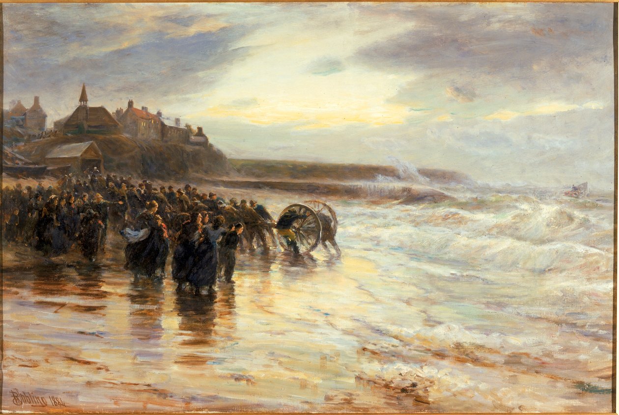 Łódź ratunkowa wyłączona, 1884 autorstwa Robert Jobling