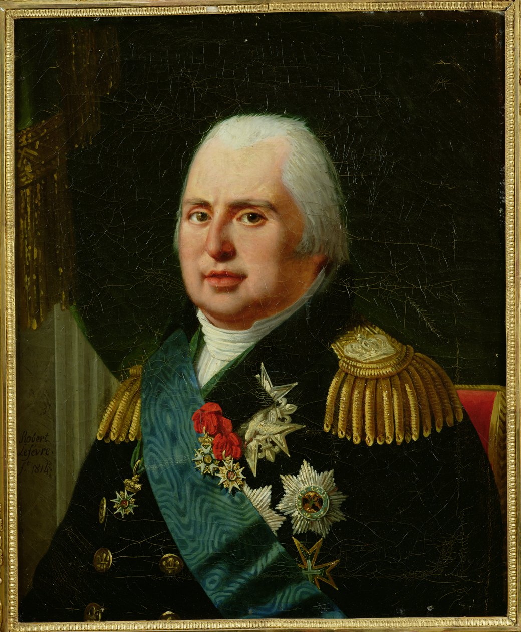 Ludwik XVIII (1755-1824) po 1815 autorstwa Robert Lefevre
