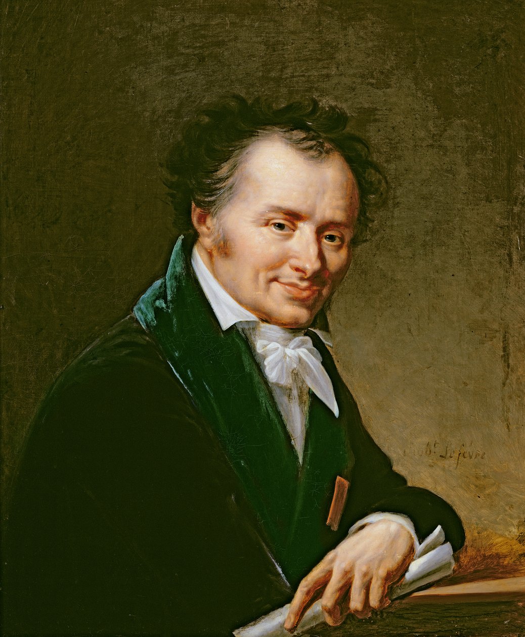 Portret Dominique Vivant (1747-1825) Baron Denon, 1808 autorstwa Robert Lefevre