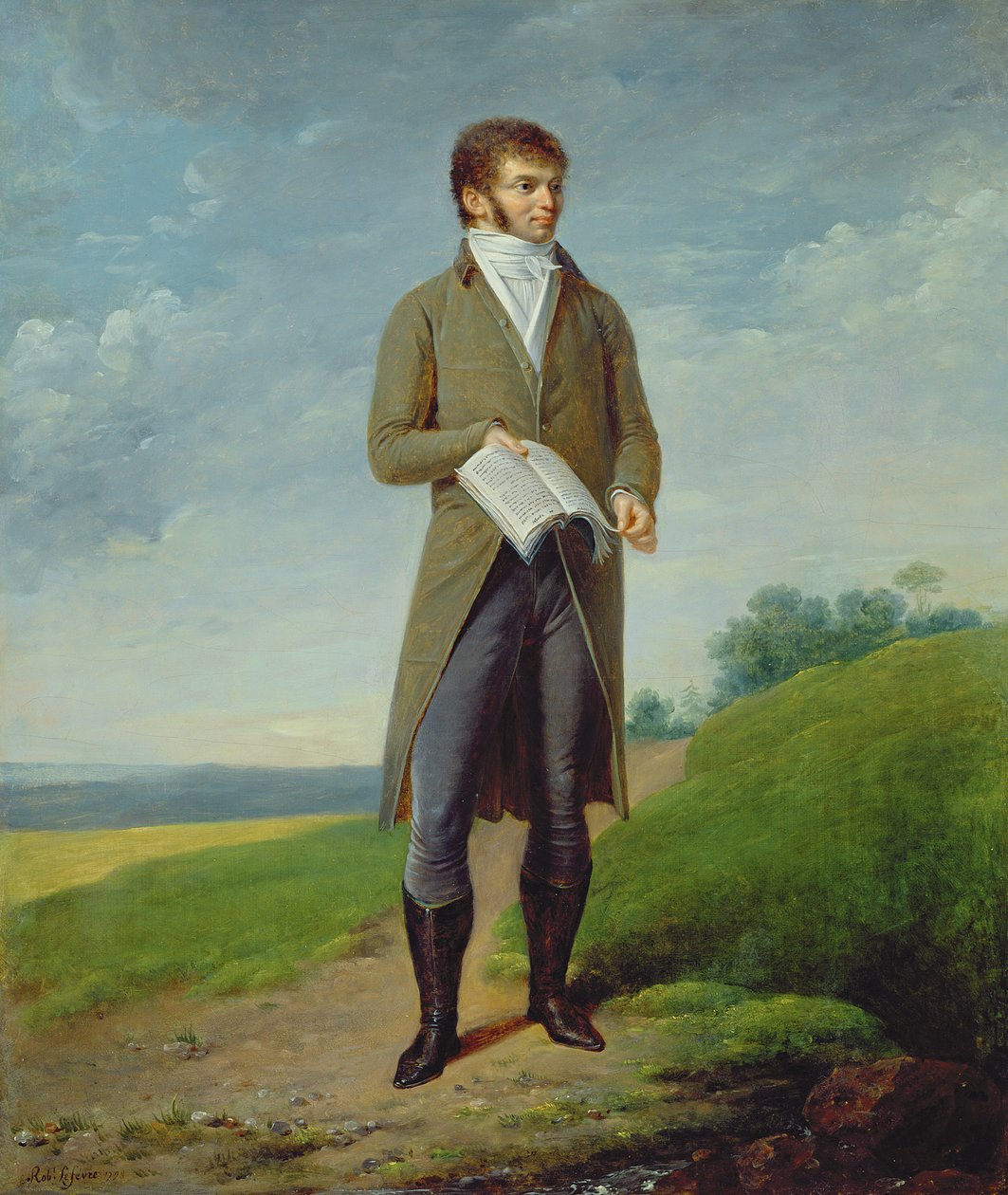 Portret mężczyzny autorstwa Robert Lefevre