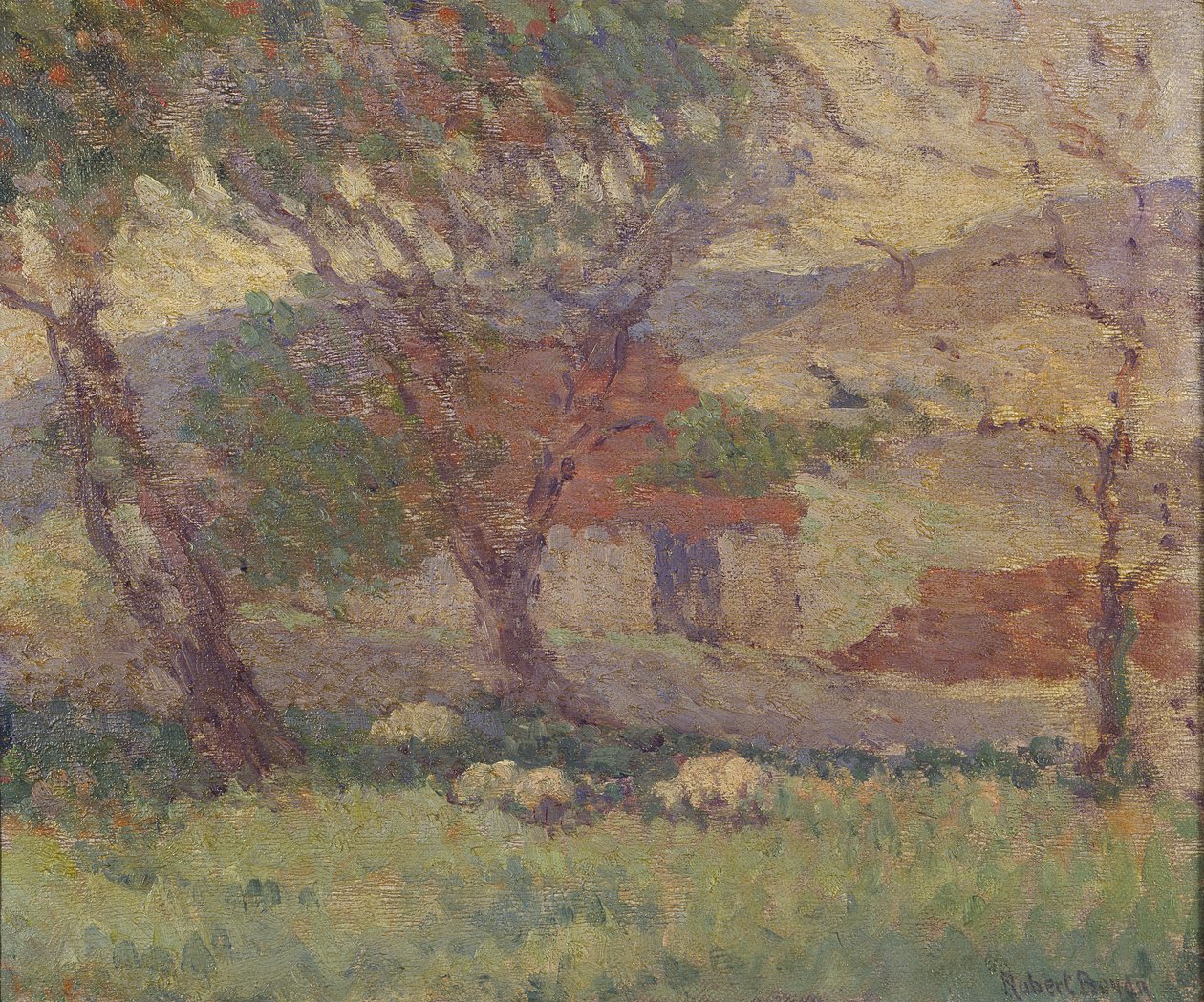 W Downs koło Lewes, 1906 r. autorstwa Robert Polhill Bevan