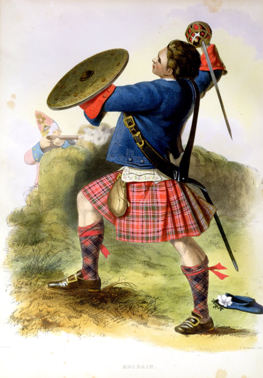Gillies MacBean w Culloden w 1746 r. autorstwa Robert Ronald McIan