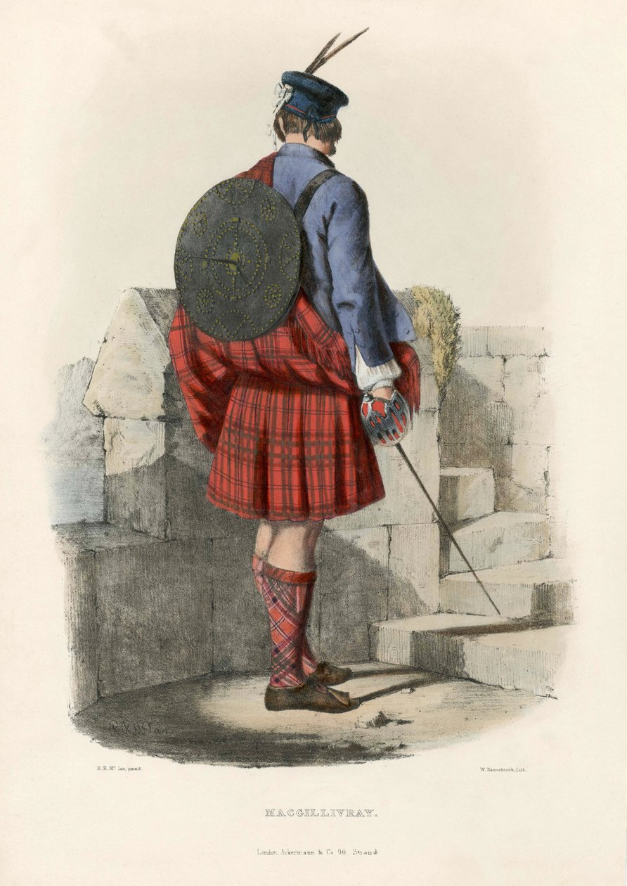 Macgillivray, z The Clans of the Scottish Highlands, pub.1845 autorstwa Robert Ronald McIan