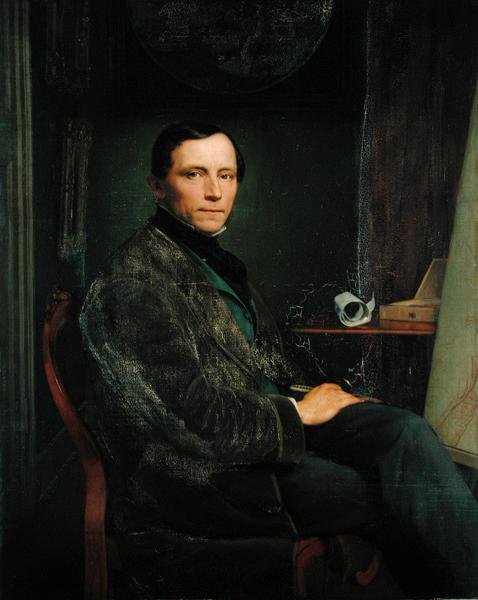 Autoportret, 1856 autorstwa Robert Schneider