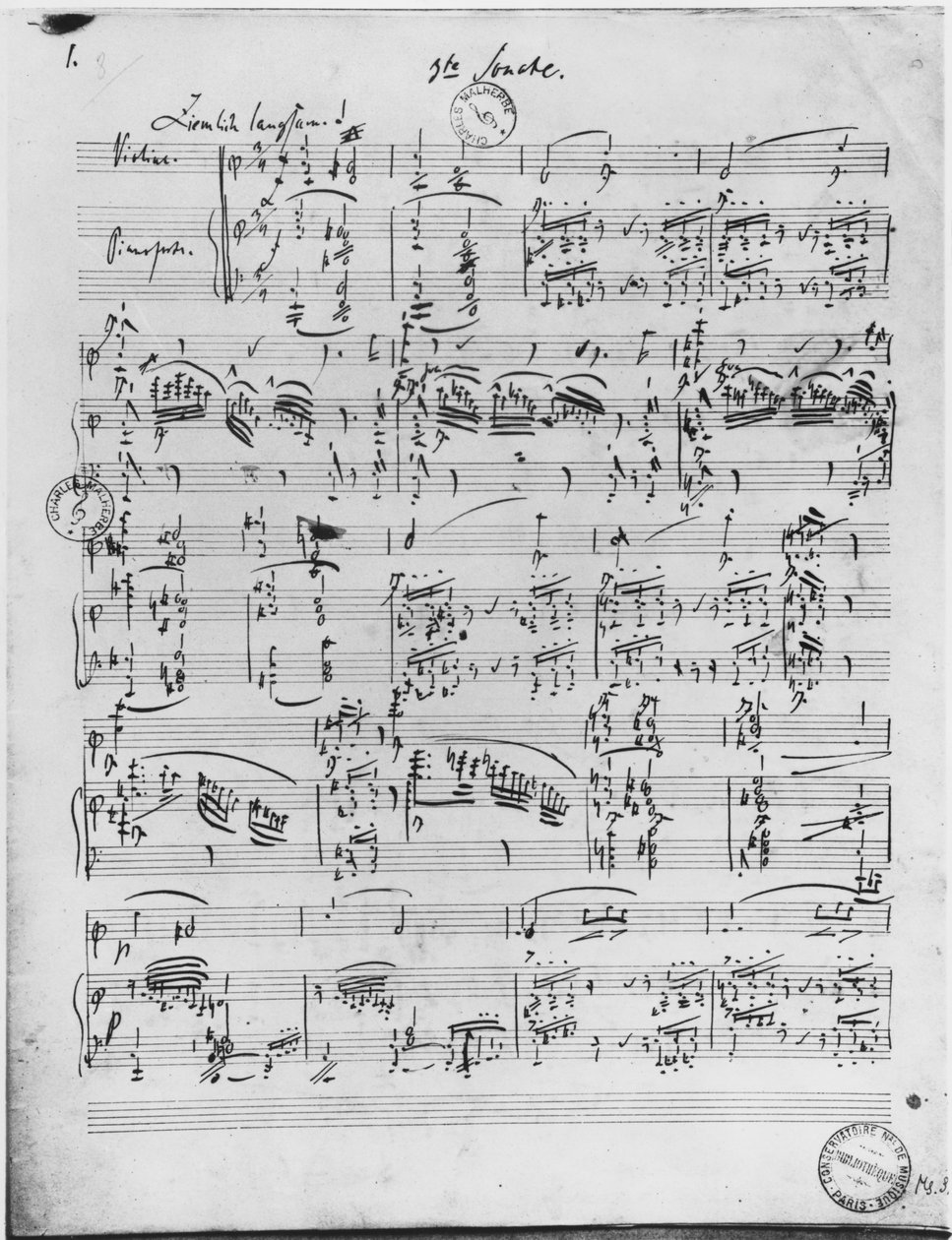 III Sonata na fortepian i skrzypce autorstwa Robert Schumann