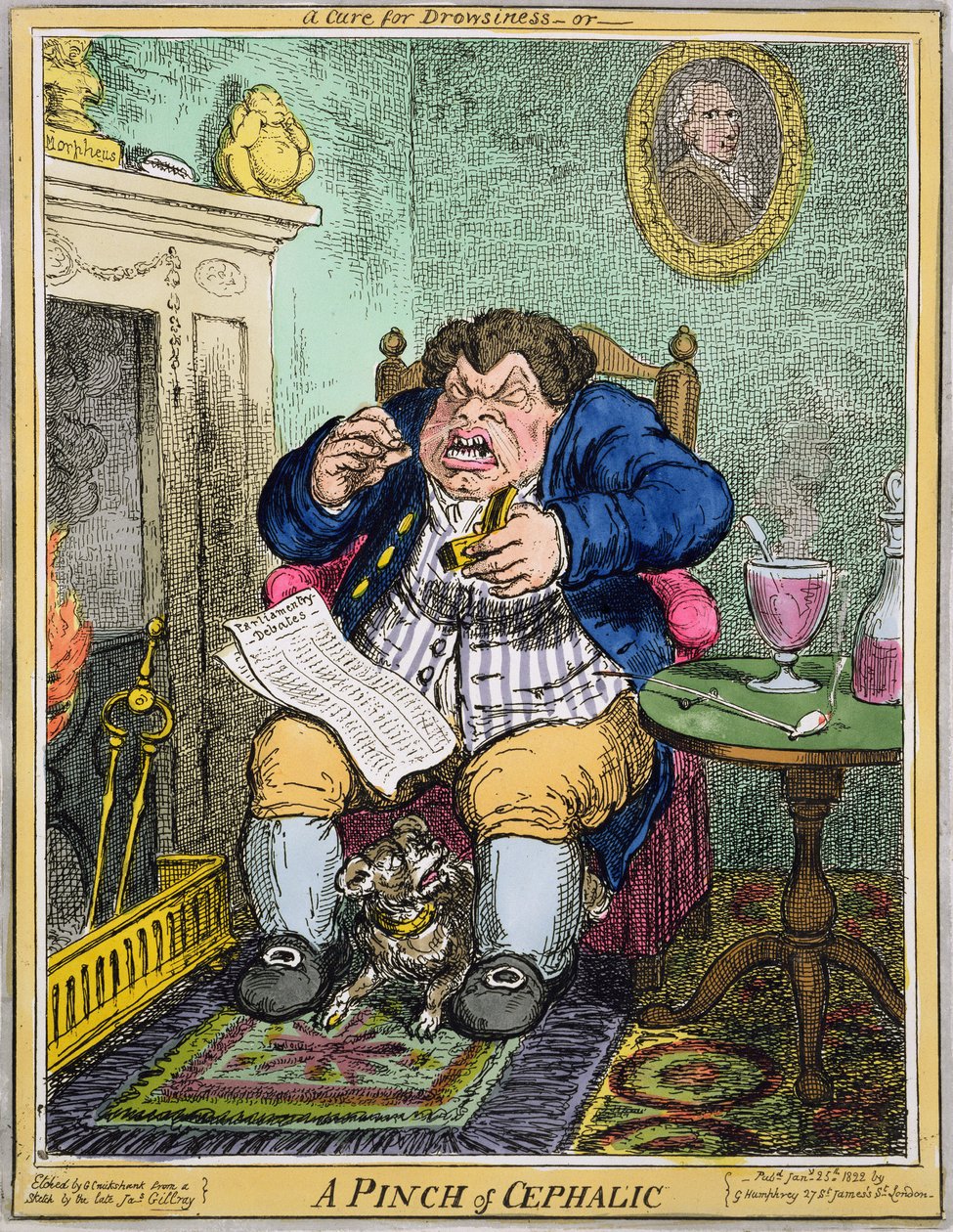 A Cure for Drowsiness or A Pinch of Cephalic, rytowane przez George