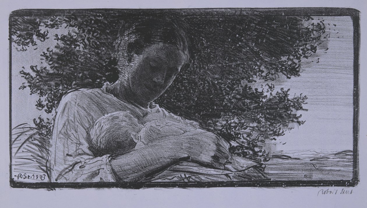 Macierzyństwo, 1903 autorstwa Robert Sterl