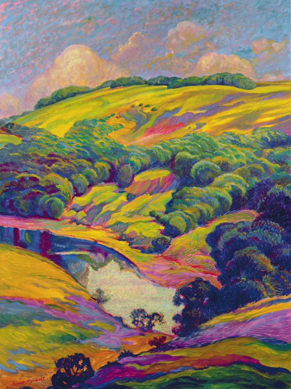 Widok na Arun, Sussex autorstwa Robert Tyndall