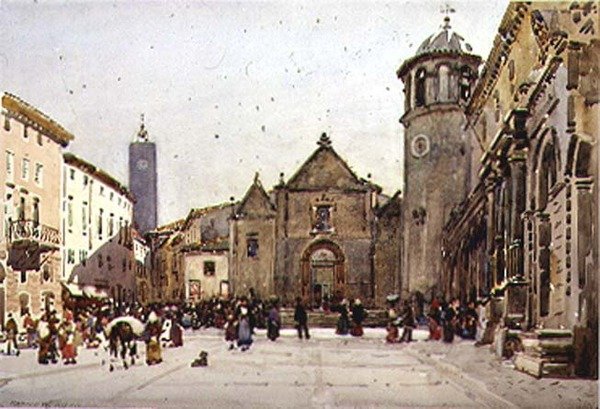 Piazza del Popolo, Orvieto autorstwa Robert Weir Allan