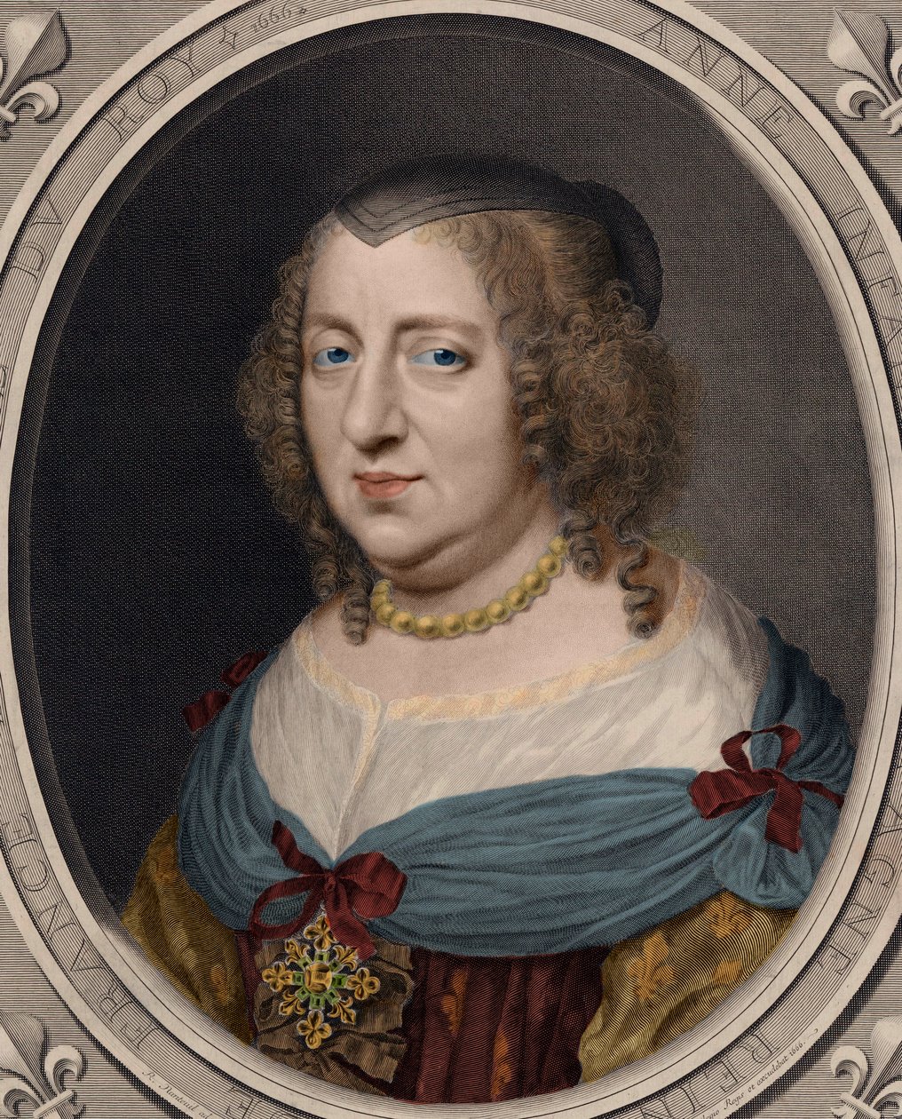 Portret Anny Austriackiej (1601-1066). autorstwa Robert after Nanteuil