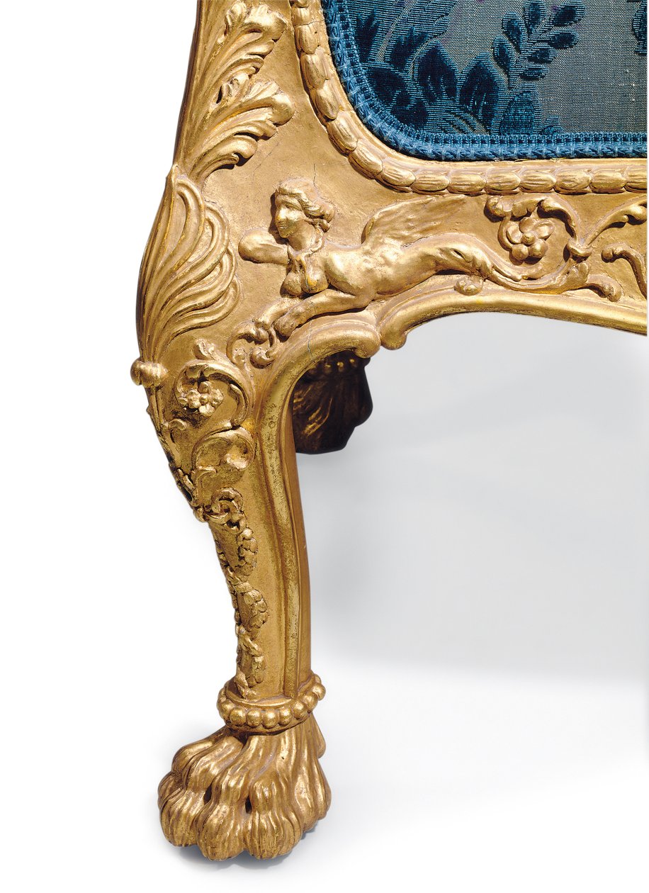 Sofa z pozłacanego drewna George III autorstwa Robert Adam