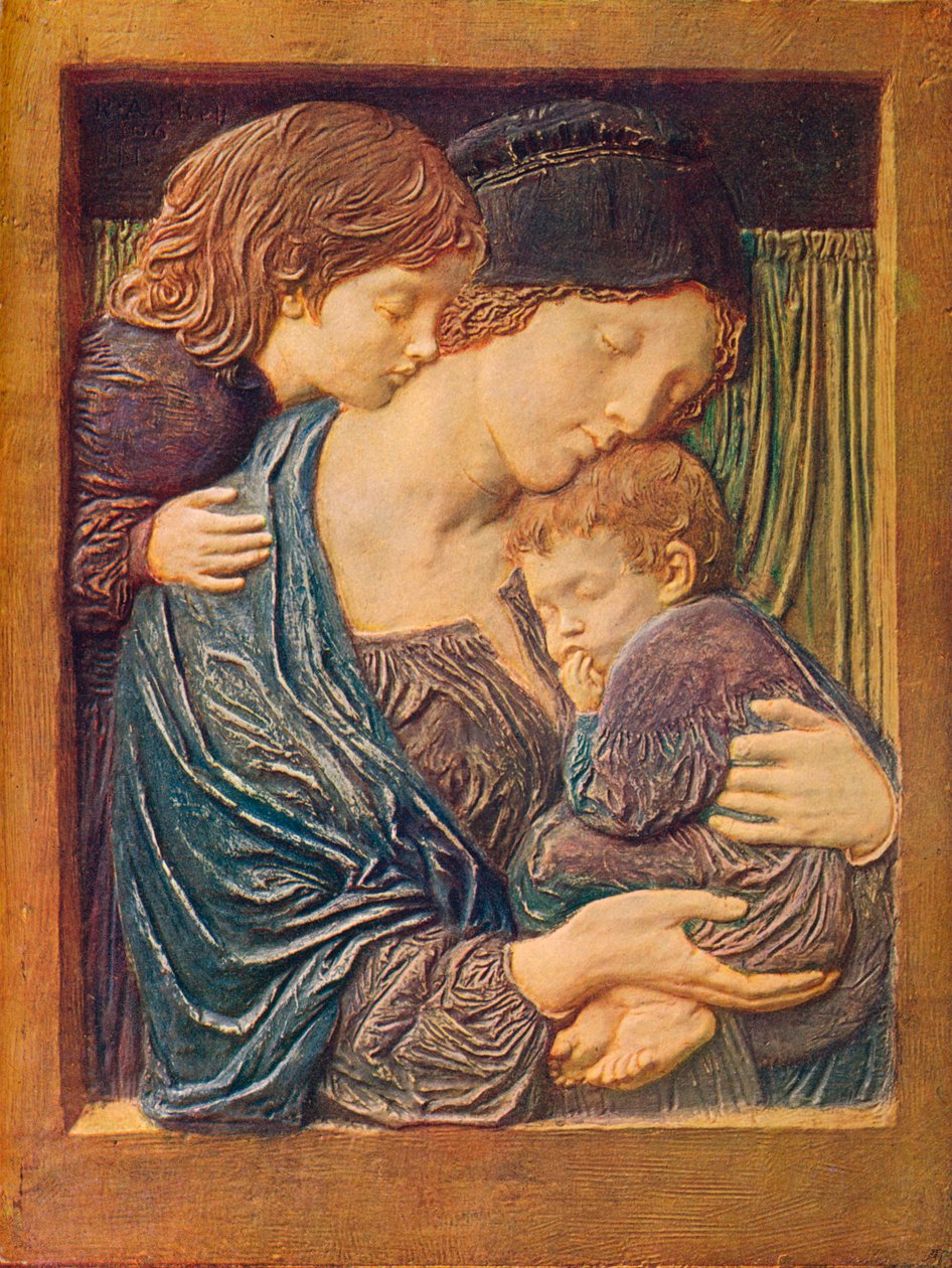 Matka i dzieci, ok. 1900 autorstwa Robert Anning Bell