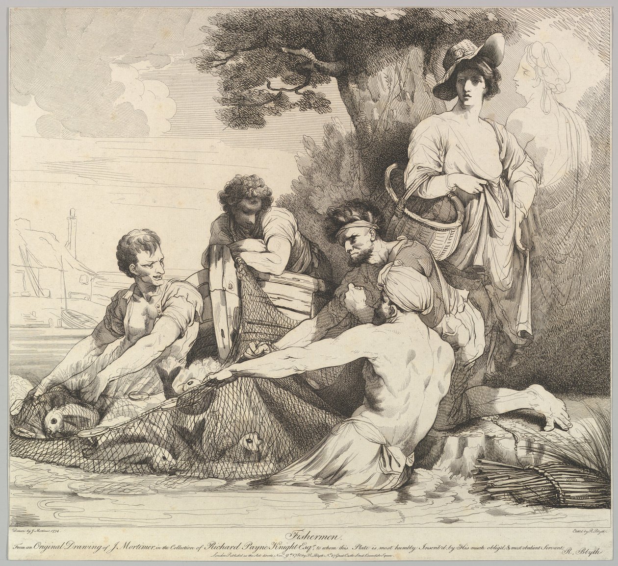 Rybacy, 9 listopada 1780 r. autorstwa Robert Blyth